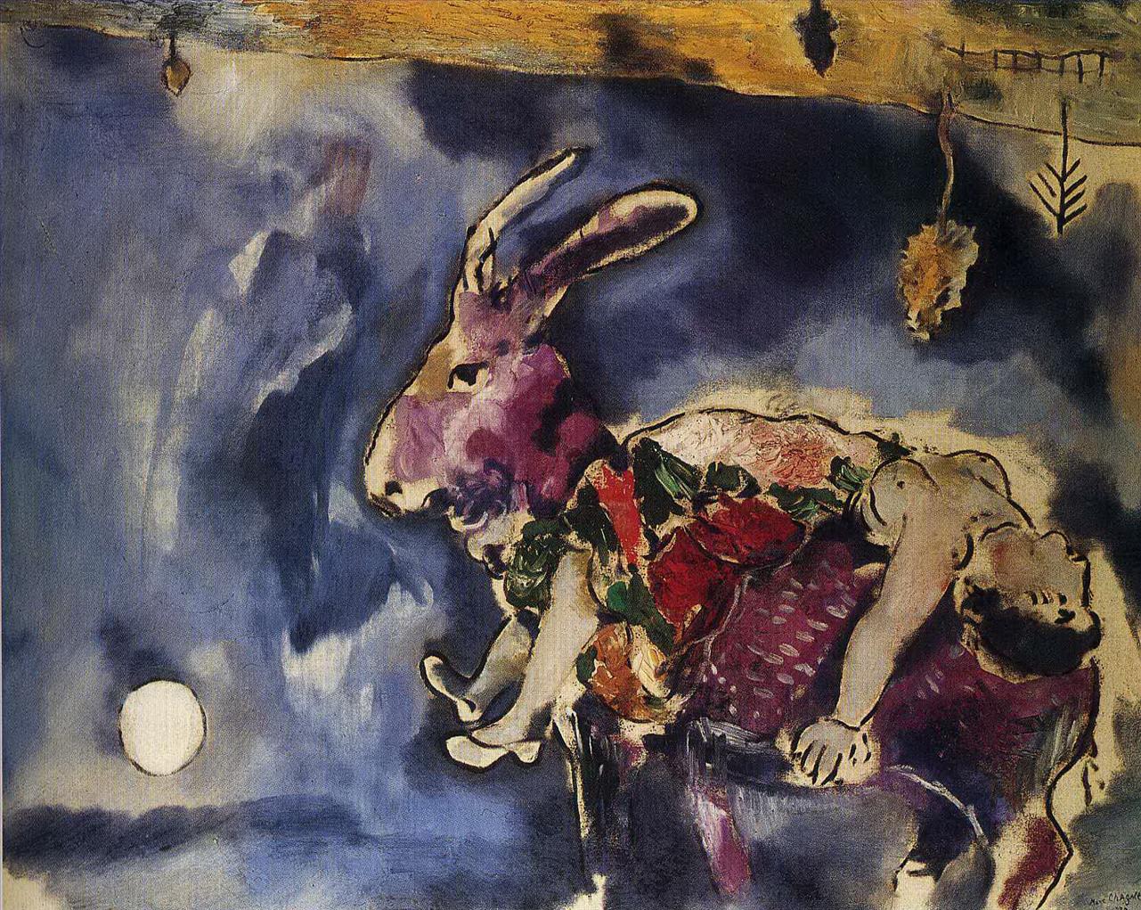Der Traum Der Hase Zeitgenosse Marc Chagall Ölgemälde